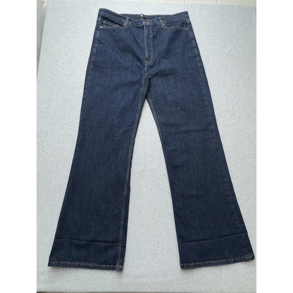 Banana Republic Jeans Mens 33x33 Dark Wash Flare Stretch Denim The Flare Jean - Picture 1 of 15